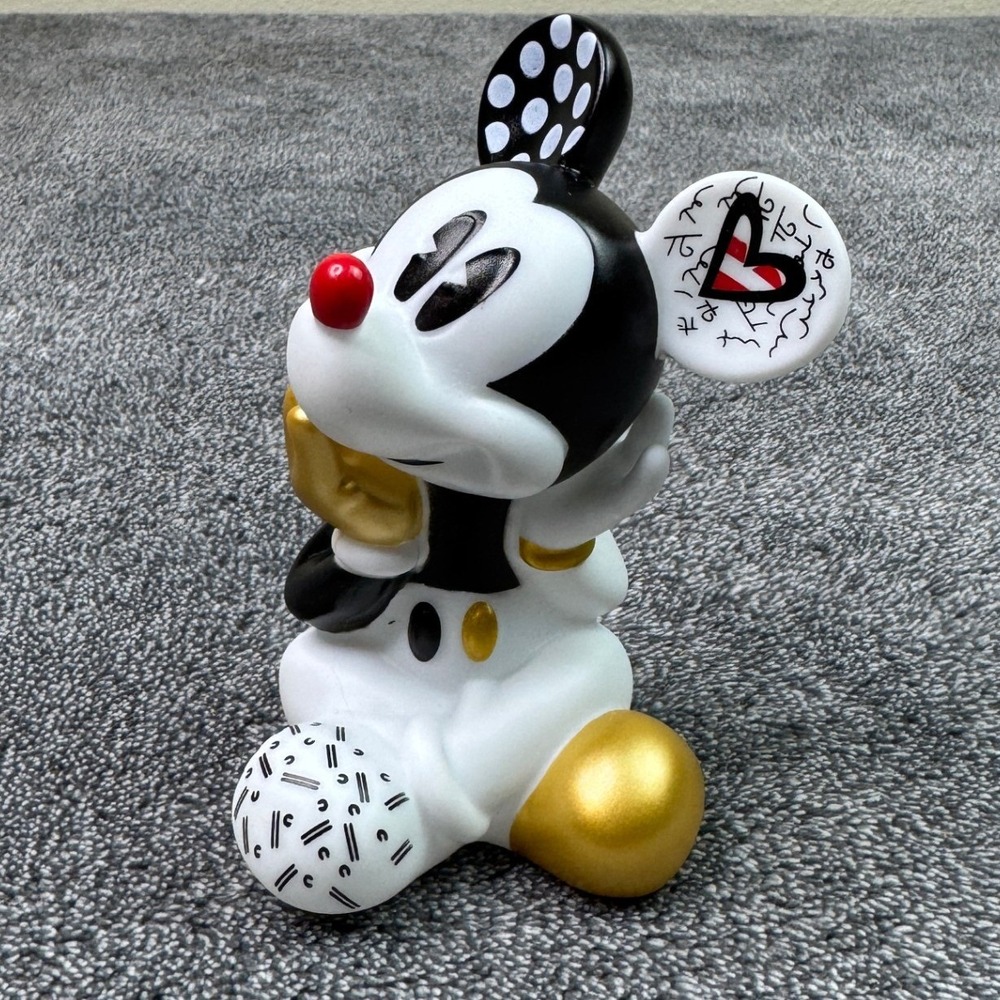 Disney Britto Midas Mickey Mouse 8.5" Figurine Enesco 6010306 Gold Black